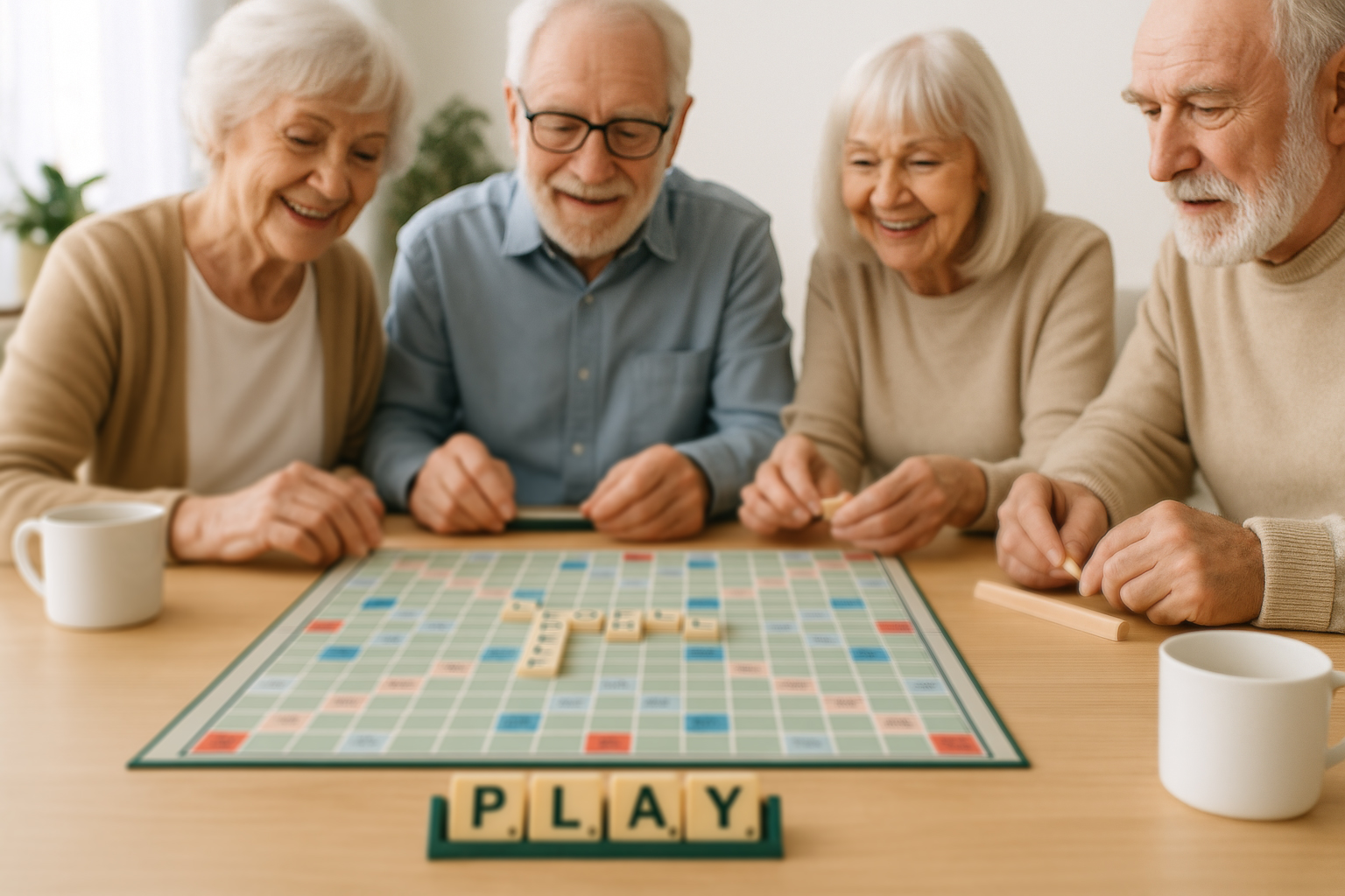 Animation scrabble résidence senior PACA